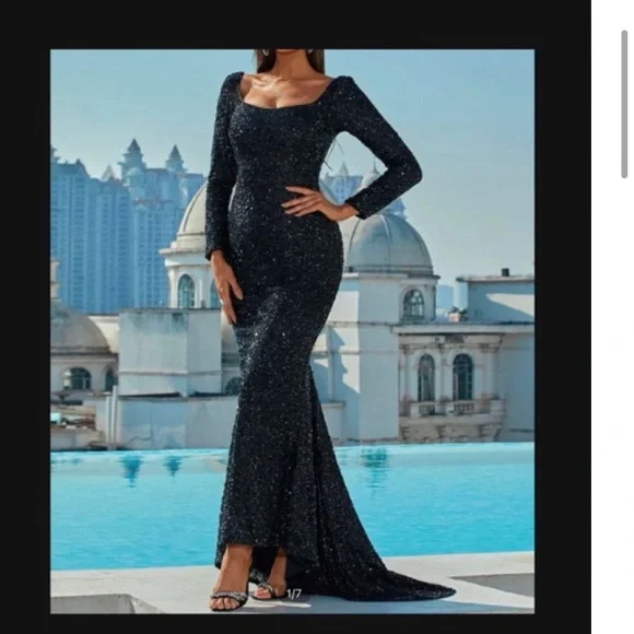Dresses | Missord Sequin Mermaid Hem Formal Dress | Poshmark